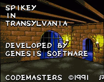 Spike in Transylvania screen shot title